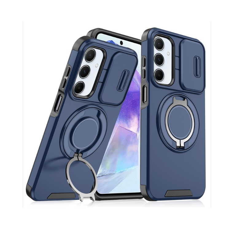 Samsung A35 5g/A55 5g. Funda camshield con anillo 360