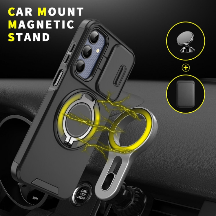 Samsung A35 5g/A55 5g. Funda camshield con anillo 360