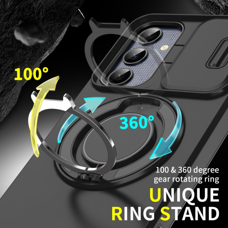 Samsung A35 5g/A55 5g. Funda camshield con anillo 360