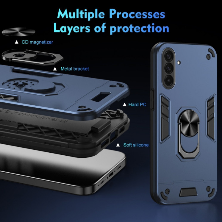 Samsung A36. Funda protectora con anillo magnético