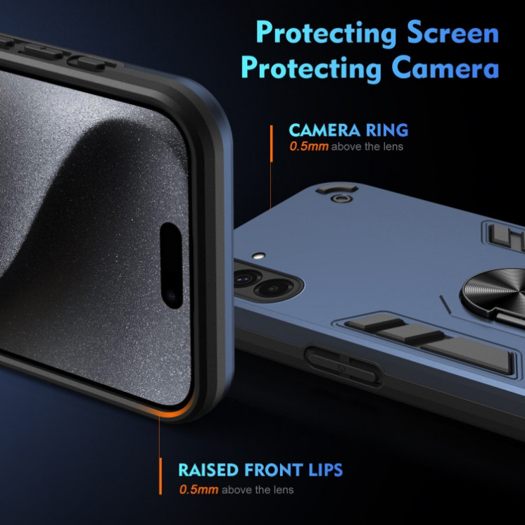 Samsung A36. Funda protectora con anillo magnético