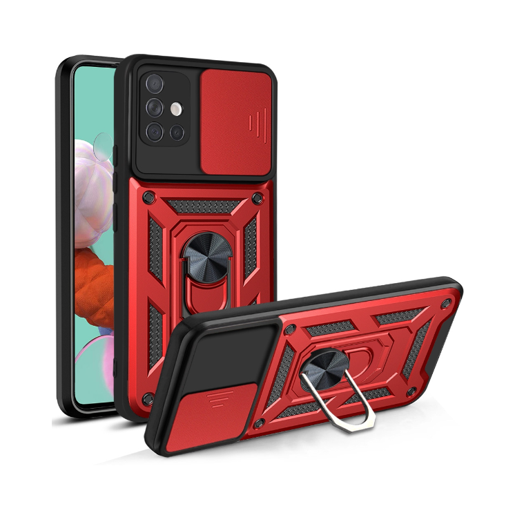 Samsung A51. Funda camshield con anillo.