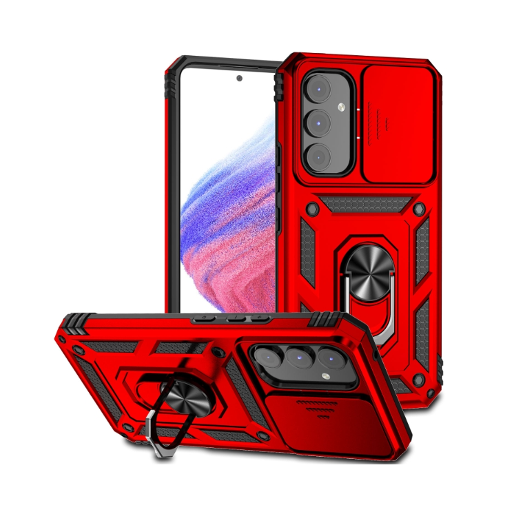 Samsung A54. Funda Armor con protector de cámaras y anillo