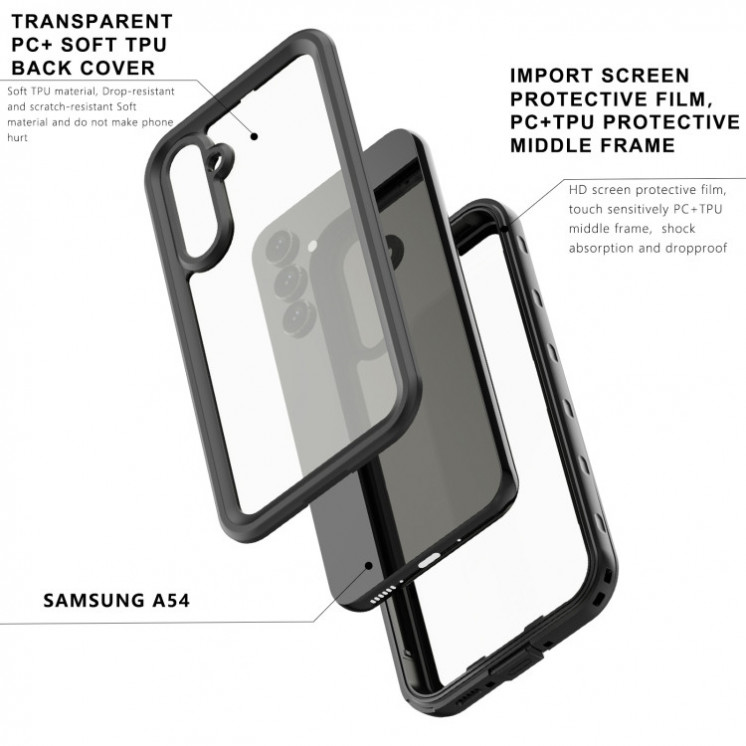 Samsung A54. Funda 360 IP68 Redpepper sumergible.