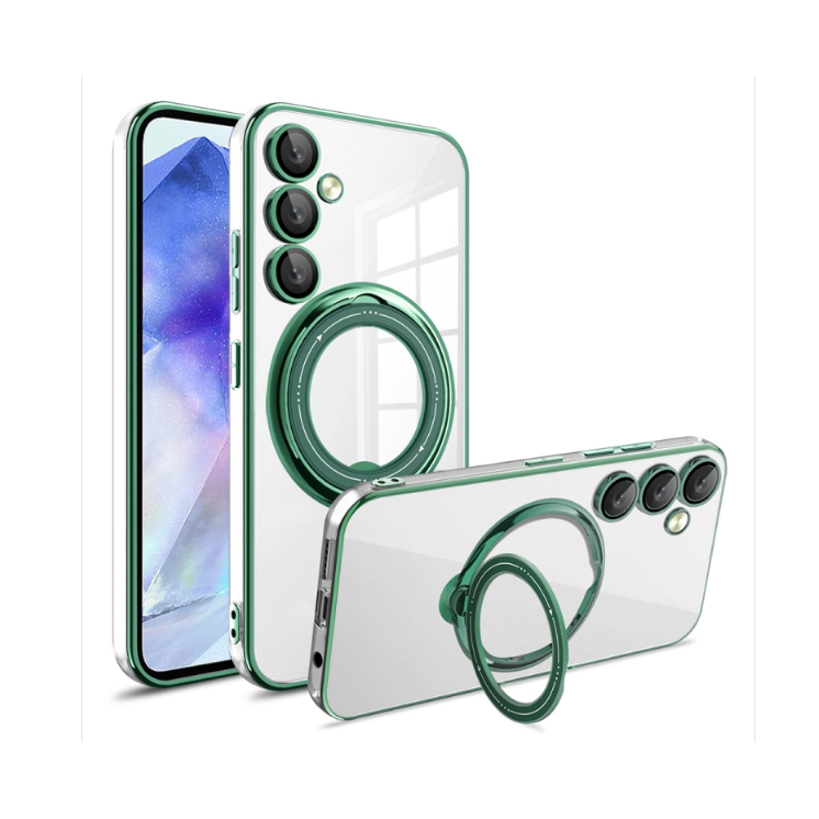 Samsung A55 5G. Funda compatible con MagSafe con anillo 360