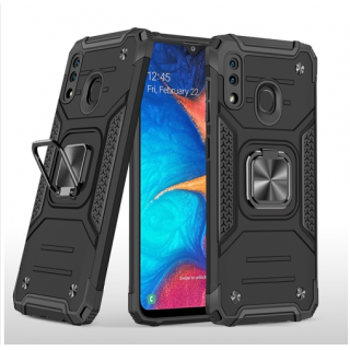 Samsung A20/A30. Funda Armor PC+TPU con anillo