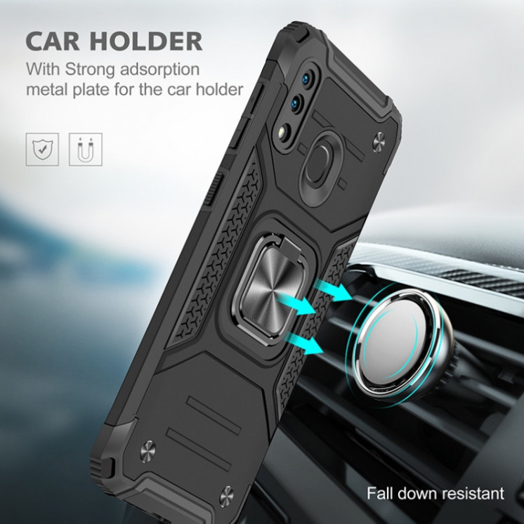 Samsung A20/A30. Funda Armor PC+TPU con anillo