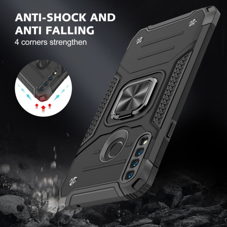 Samsung A20s. Funda Armor TPU+PC con anillo magnético