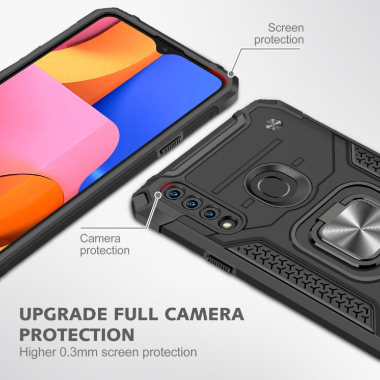 Samsung A20s. Funda Armor TPU+PC con anillo magnético