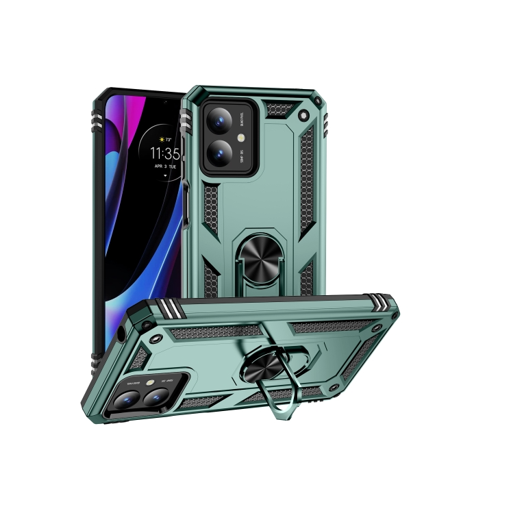 Motorola G14. Funda Armor con anillo compatible con soportes magnéticos