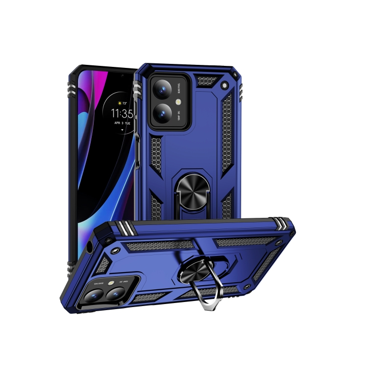 Motorola G14. Funda Armor con anillo compatible con soportes magnéticos