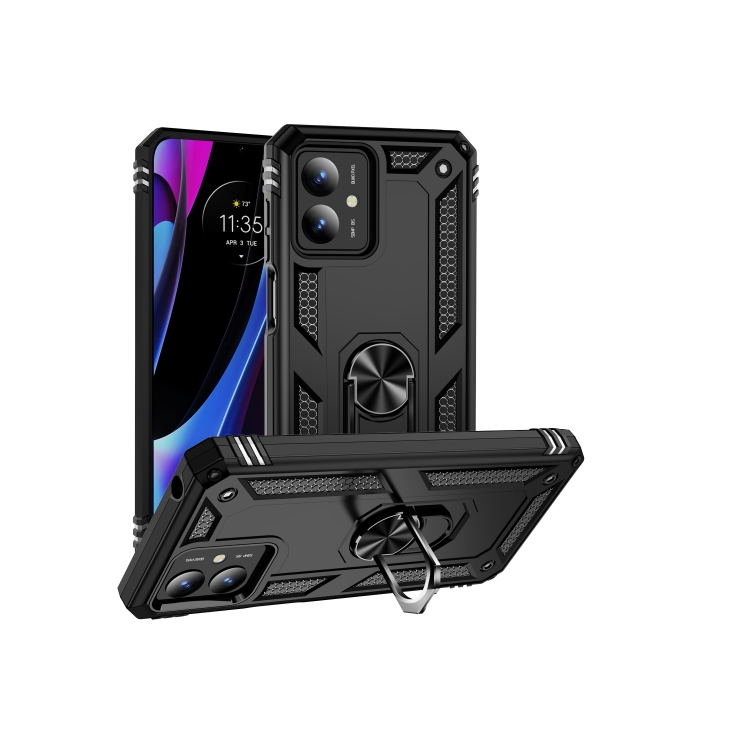 Motorola G14. Funda Armor con anillo compatible con soportes magnéticos