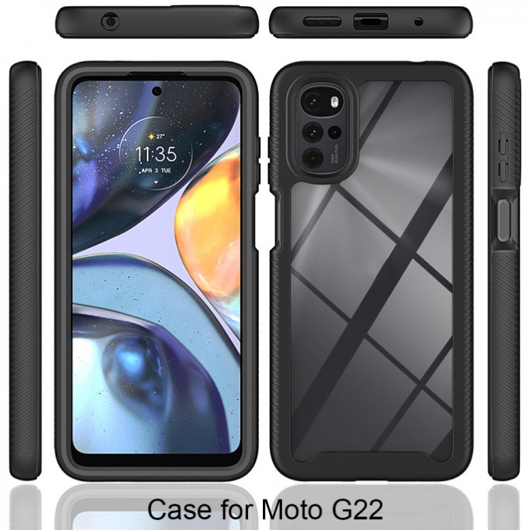Motorola G22/E32. Funda 360 con protector de pantalla