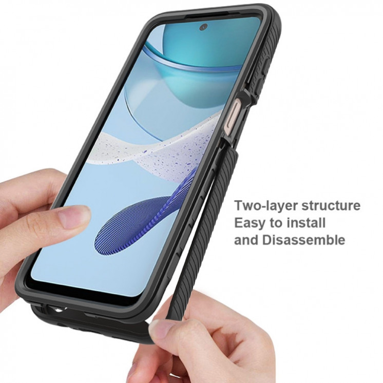 Motorola G13/G23/G53. Funda 360 con protector de pantalla.