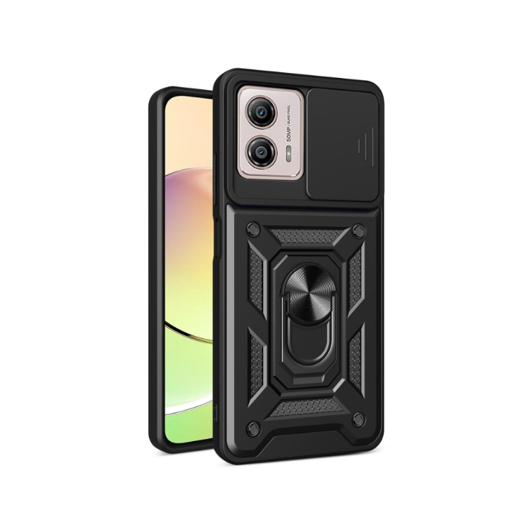 Motorola G13/G23/G53. Funda camshield con anillo