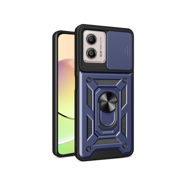 Motorola G13/G23/G53. Funda camshield con anillo