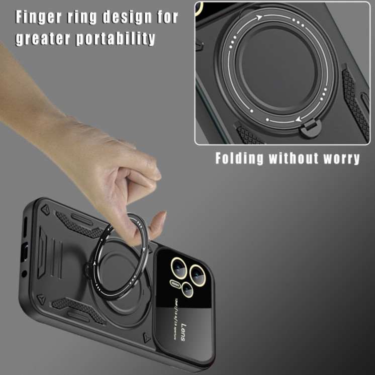 Motorola G13/G23/G53. Funda con anillo stand compatible con MagSafe