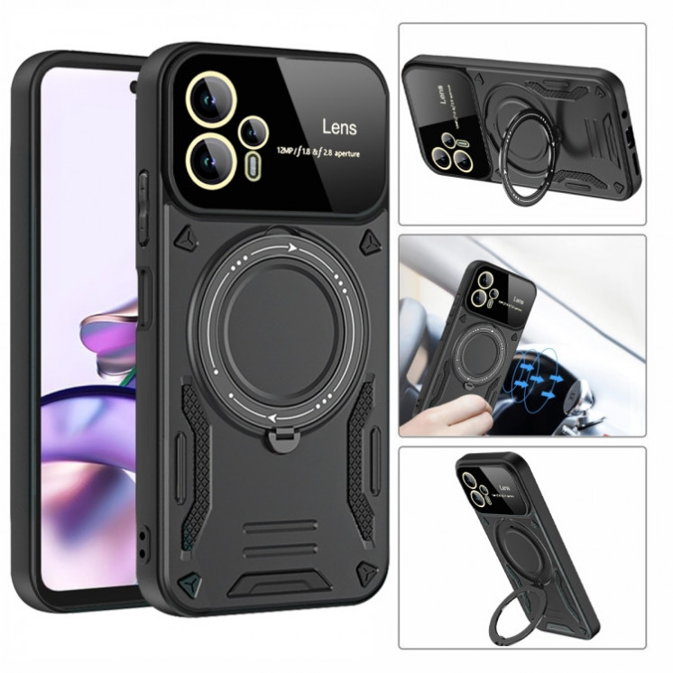 Motorola G13/G23/G53. Funda con anillo stand compatible con MagSafe