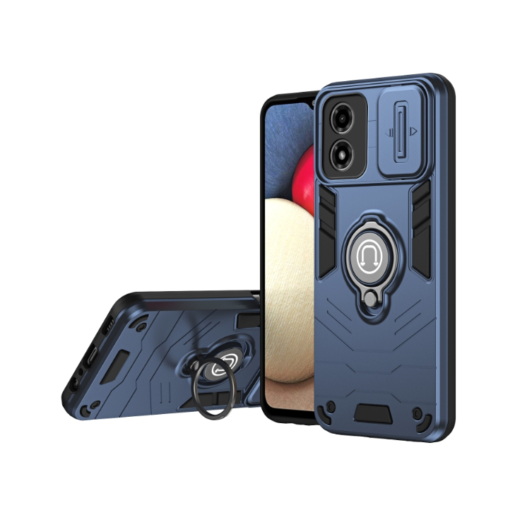 Motorola G24/G04. Funda camshield con anillo.