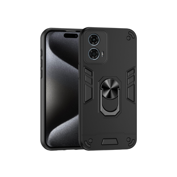Motorola G24 Power/ G24/ G04s. Funda con anillo compatible con soportes magnéticos.